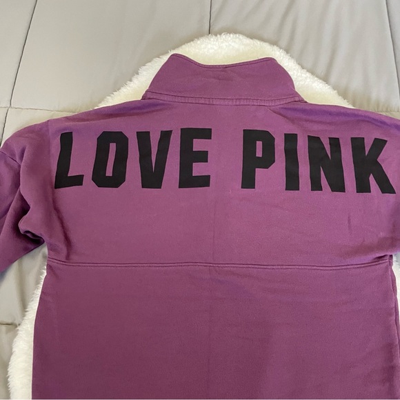 PINK Victoria’s Secret Quarter Snap-up Pullover in Maldive Mist - Picture 7 of 11